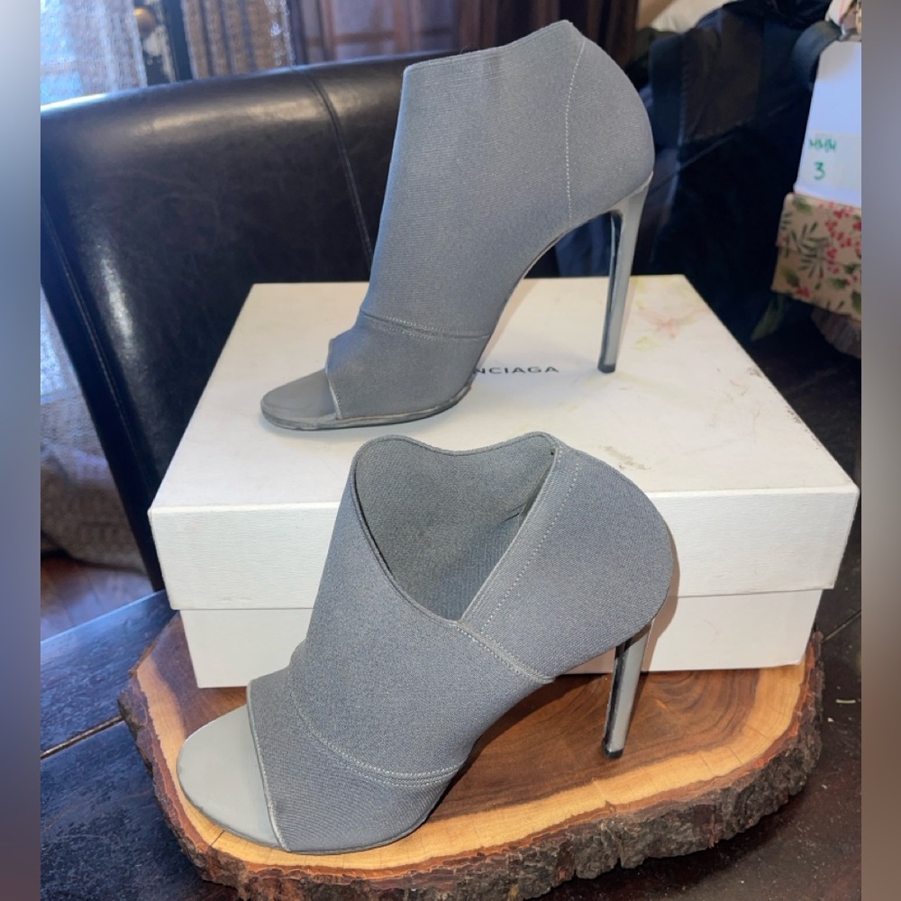 Balenciaga Open Toe Stretch Booties